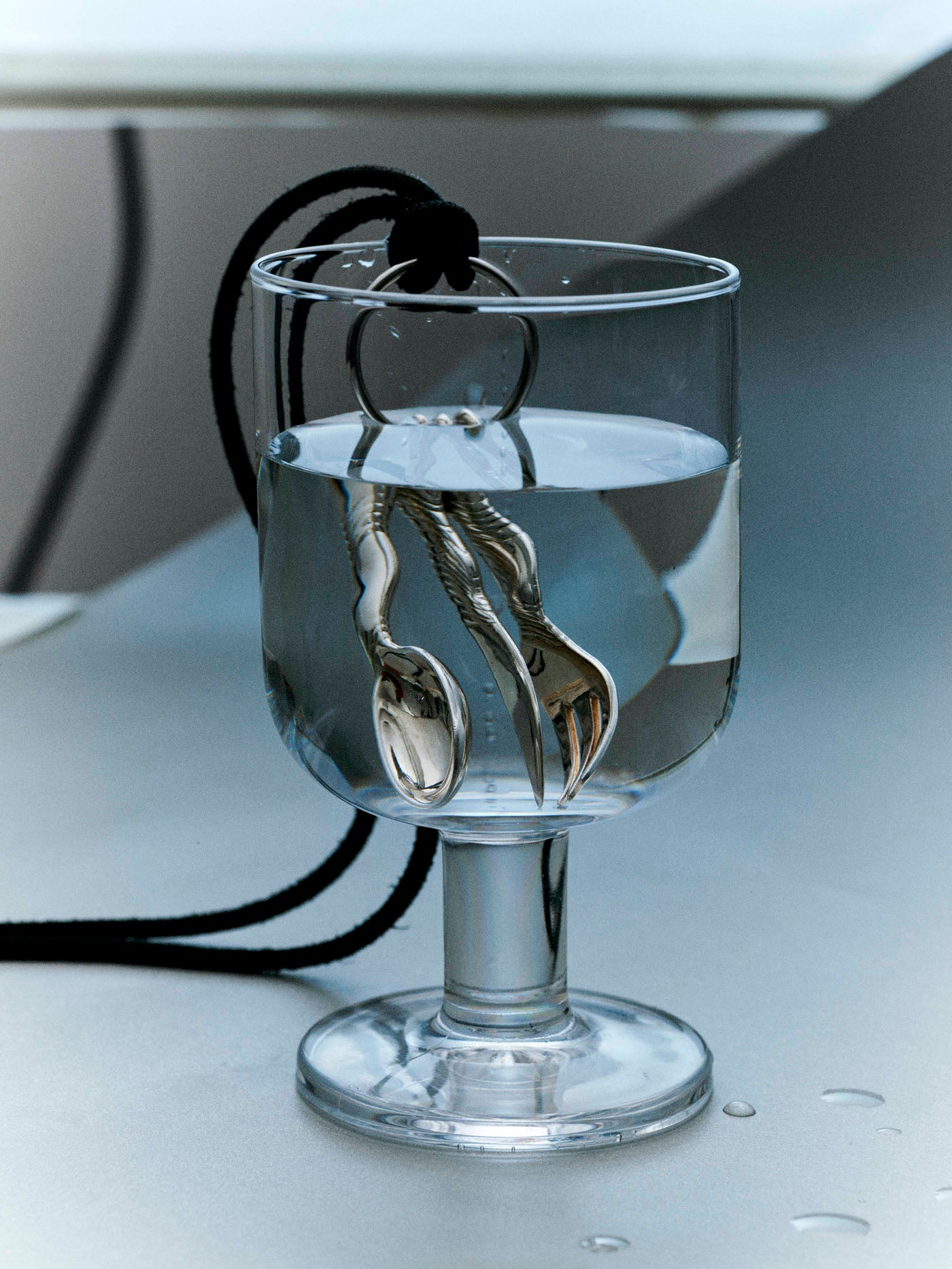 Chic Mini Tableware Silver Necklace