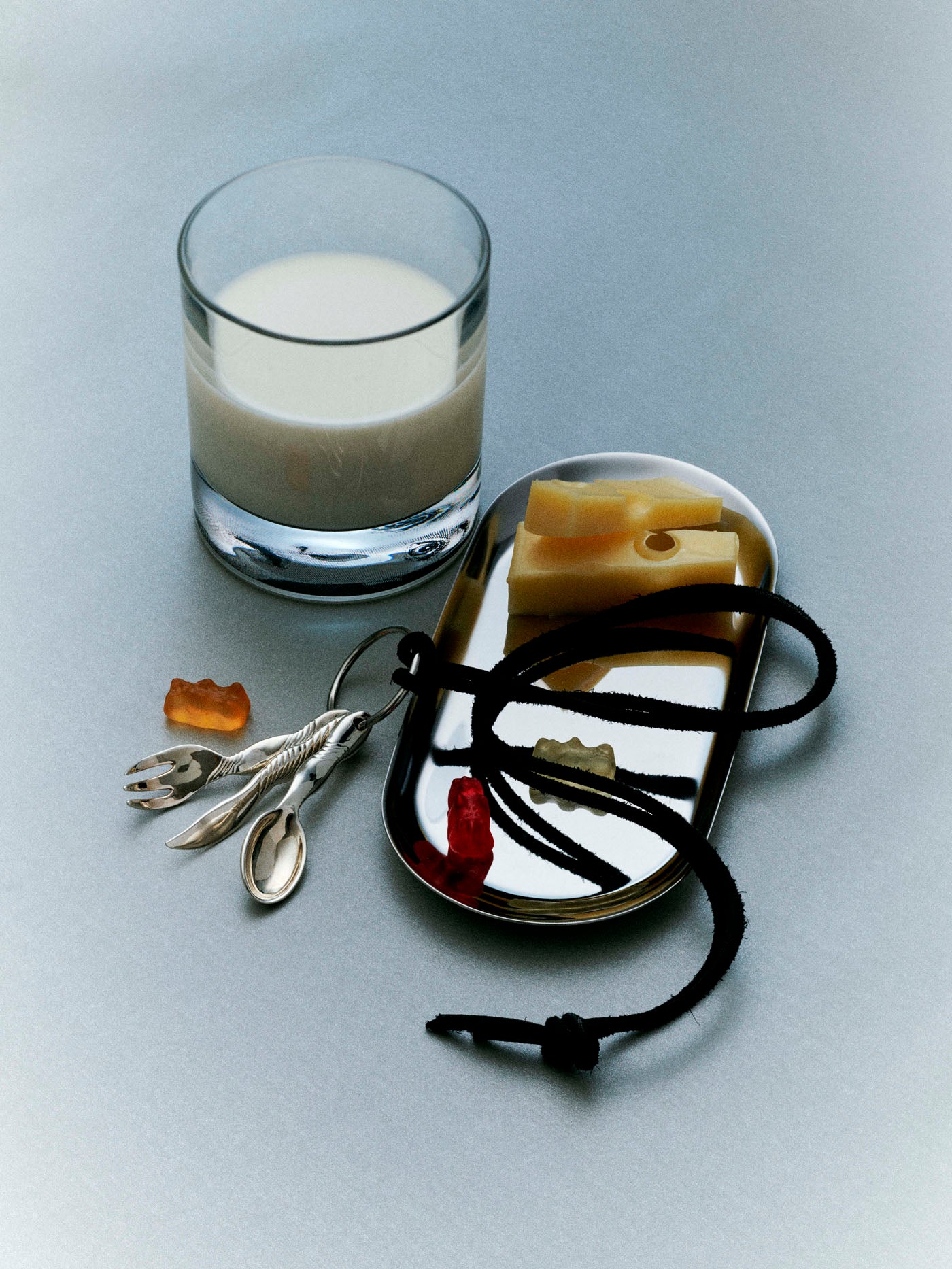 Chic Mini Tableware Silver Necklace