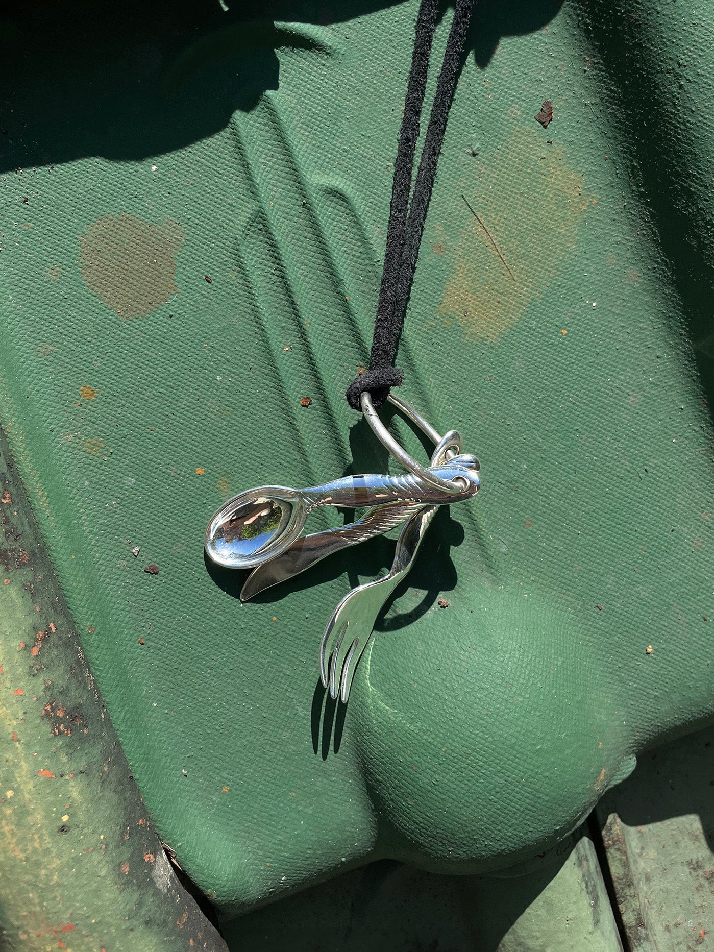 Chic Mini Tableware Silver Necklace