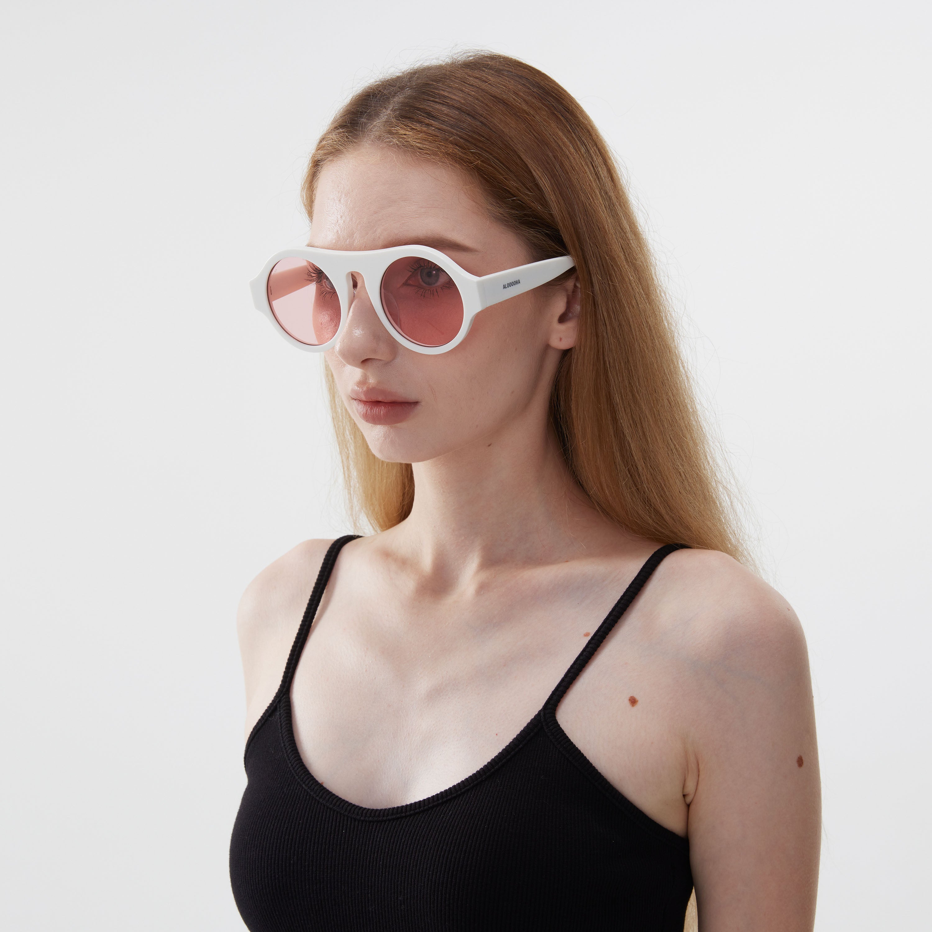 Dolphin Sunglasses - Solid White