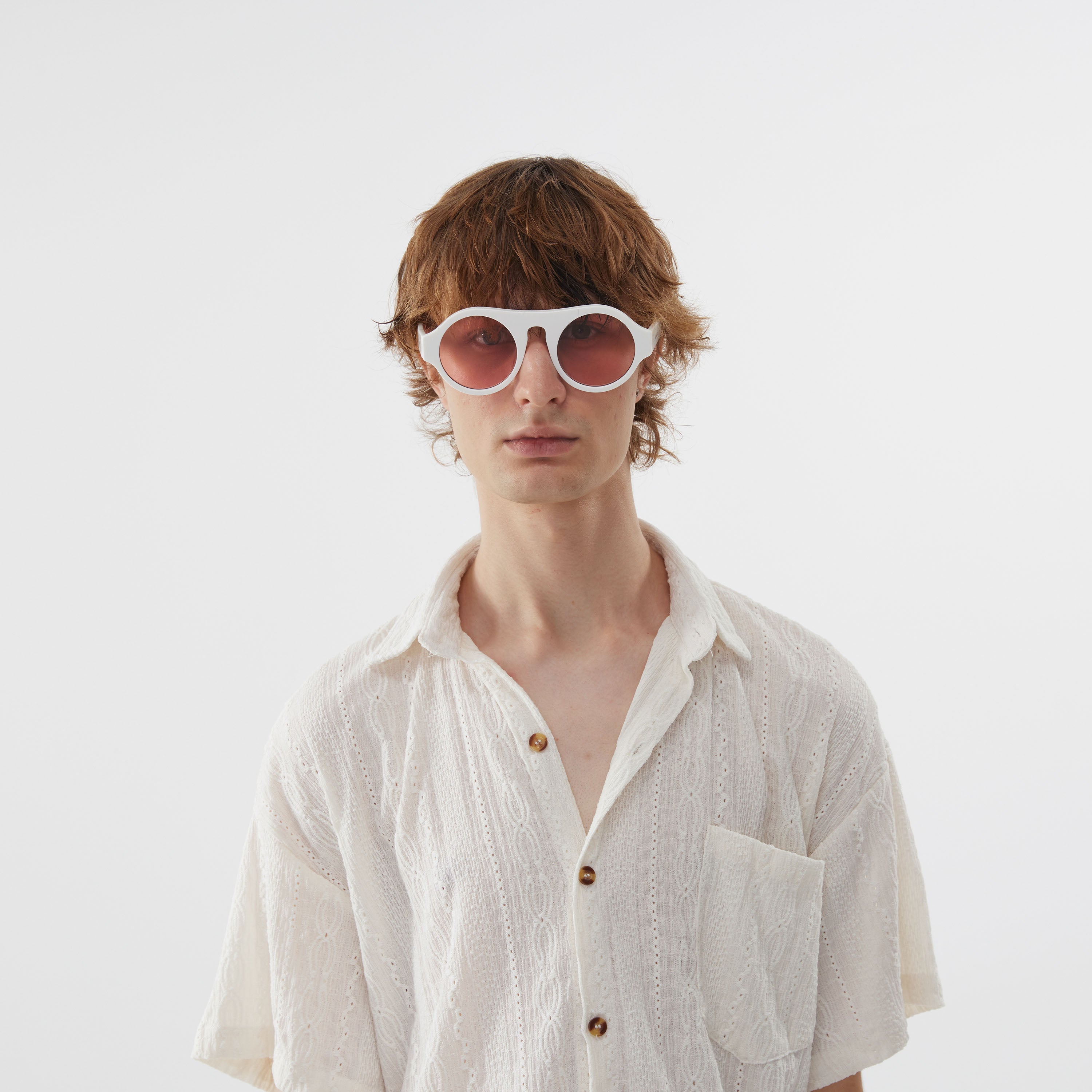 Dolphin Sunglasses - Solid White