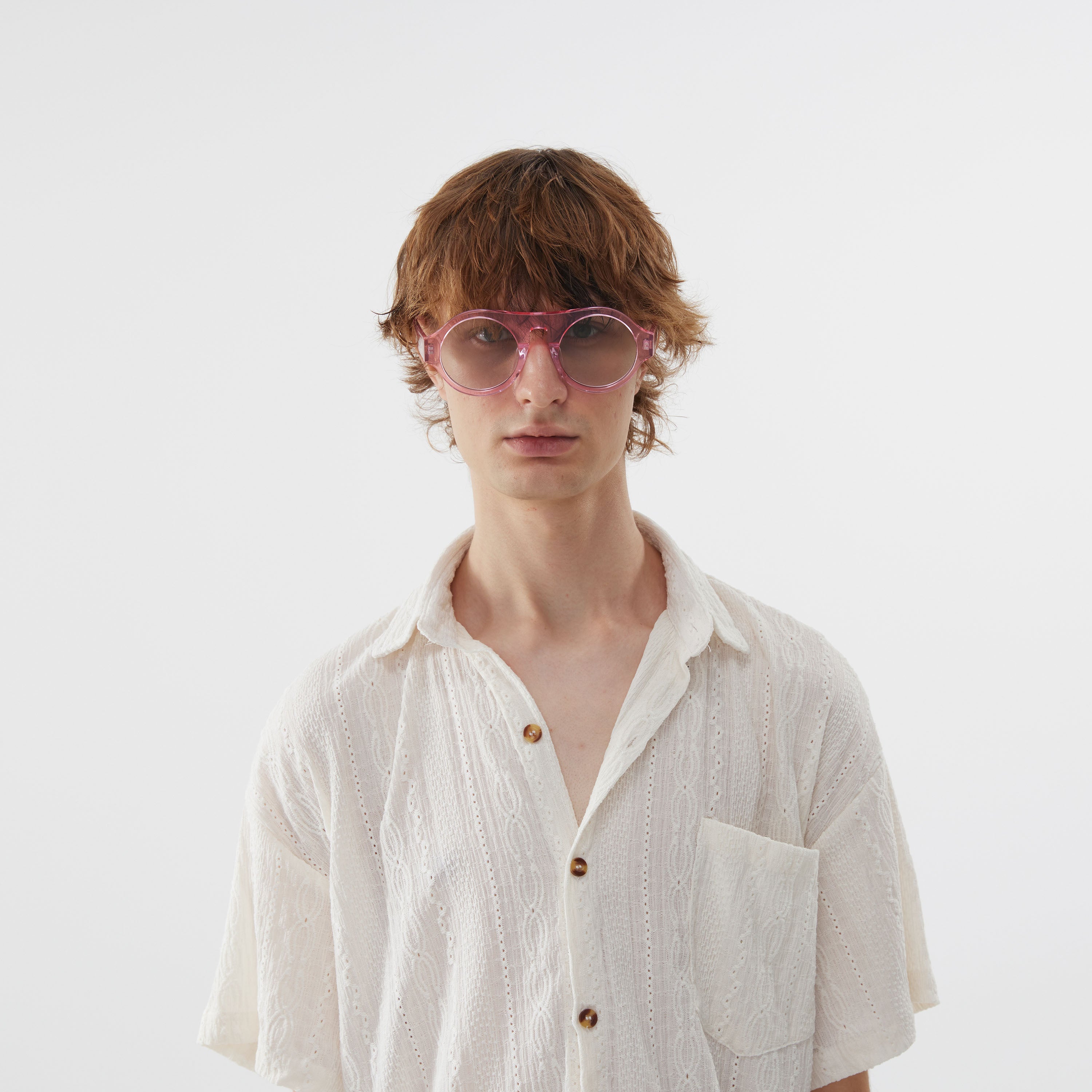 Dolphin Sunglasses - Translucent Pink