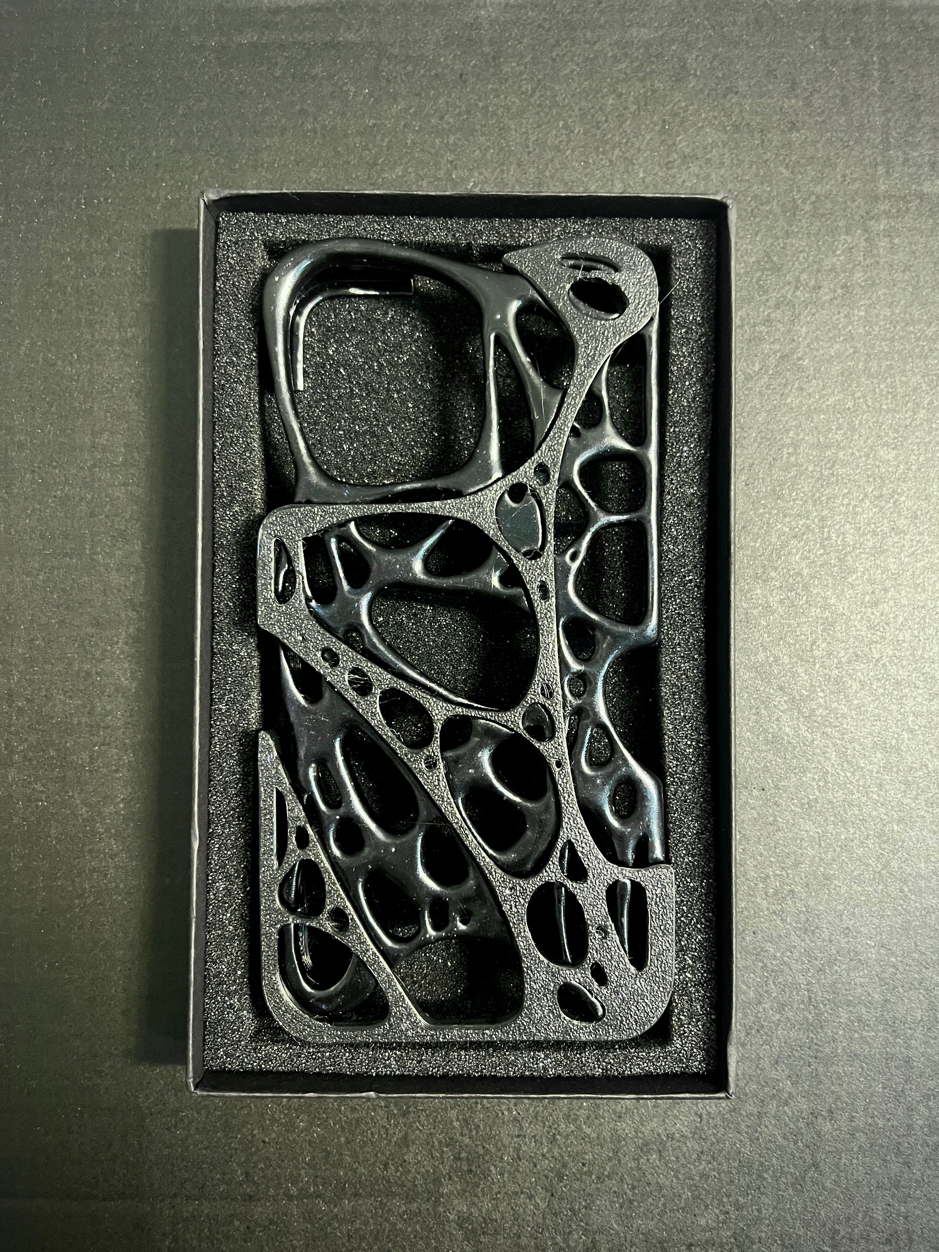Inspired by Arcane: Organic Mutation Phone Decorative Case（Obsidian Black）