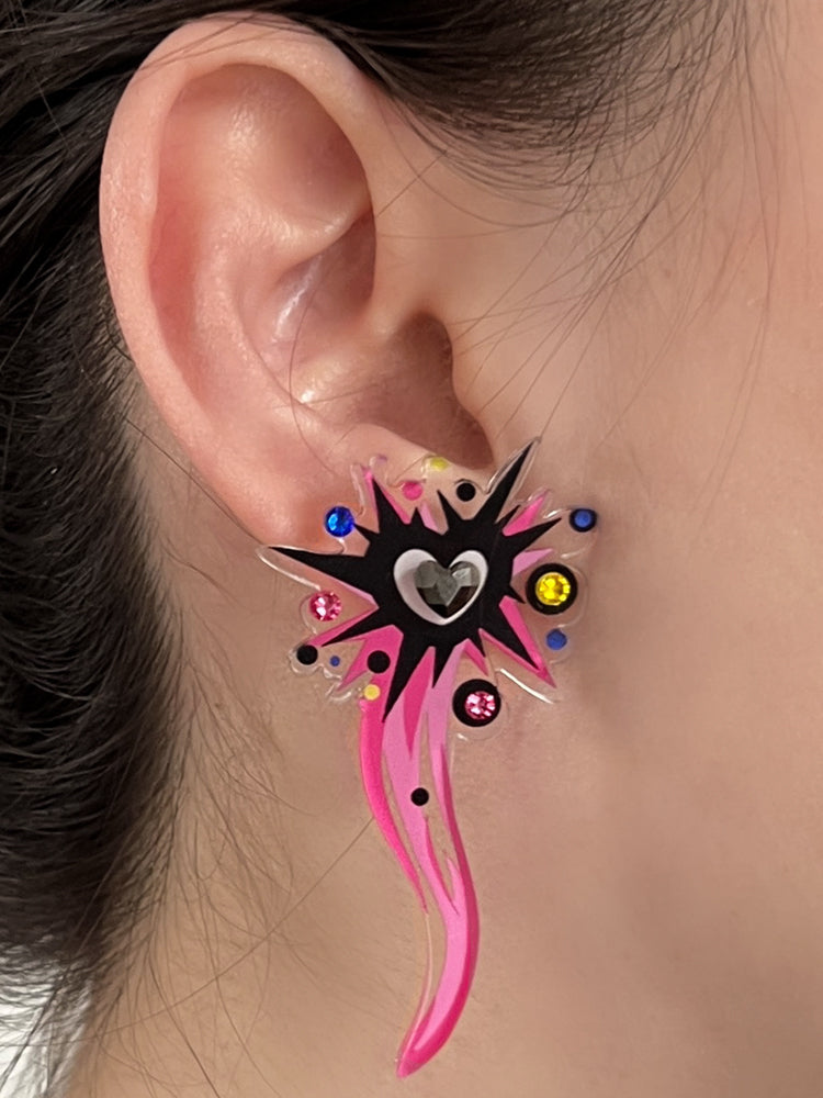 Sparkling Firework Stud Earrings