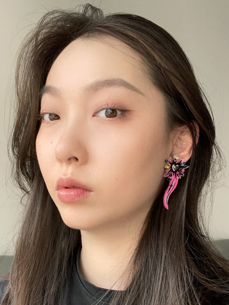 Sparkling Firework Stud Earrings