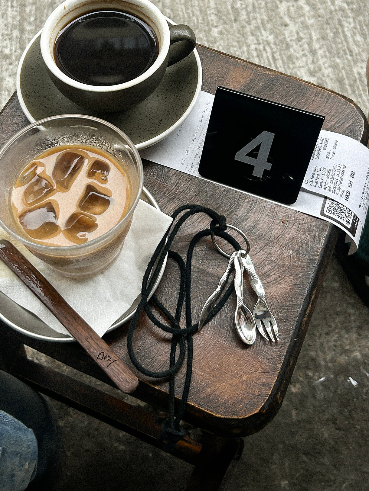 Chic Mini Tableware Silver Necklace